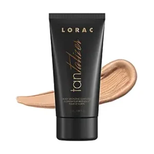 LORAC Tantalizer Body Bronzing Luminizer, Travel Size | Bronzing Lotion | Full Body Bronzer, Antioxidant Infused, Cruelty Free, Gluten Free, Vegan